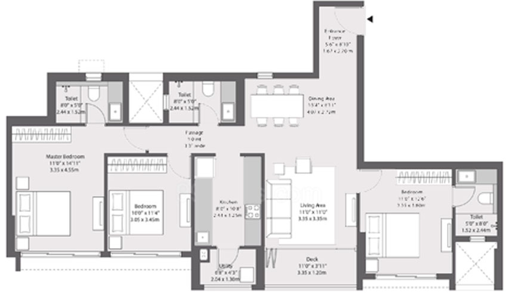 3 BHK Flat in Godrej The Trees in Vikhroli East, Mumbai - Image 642558