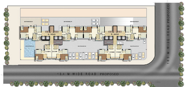 Master Plan of Sangam The Luxor in Goregaon West, Mumbai - Image 85657