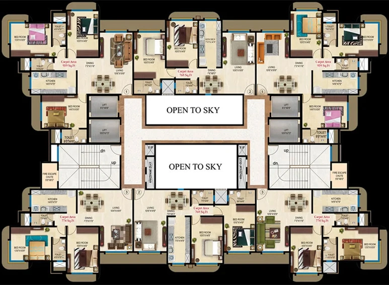Floor Plan of Anant Bhoomi in Kandivali West, Mumbai - Image 85003