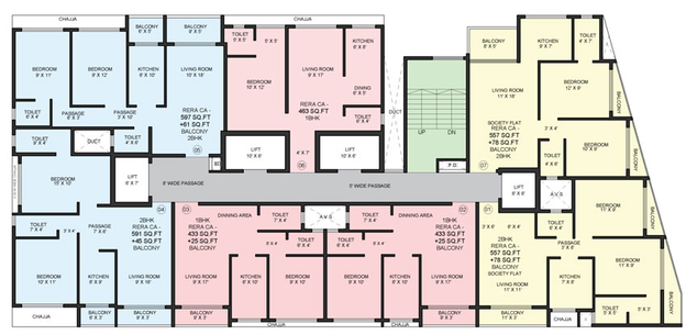 Floor Plan of Nirvaana 90 in Ghatkopar East, Mumbai - Image 85009