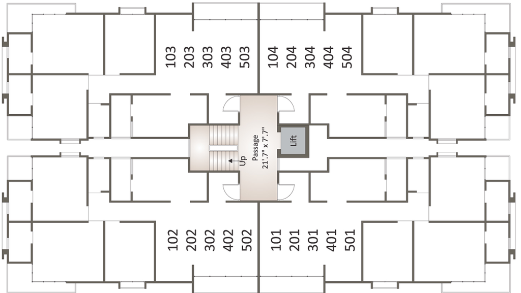 Floor Plan of Aaditya Elanza in Bhayli Road, Vadodara - Image 86044