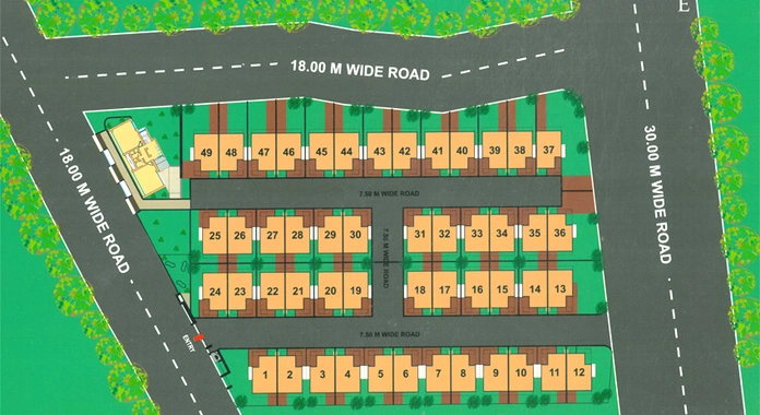 Master Plan of Kamlesh The Ultima in Kalali, Vadodara - Image 86055
