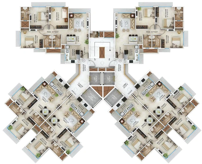 Floor Plan of Jasani Scorpio in Malad West, Mumbai - Image 85667