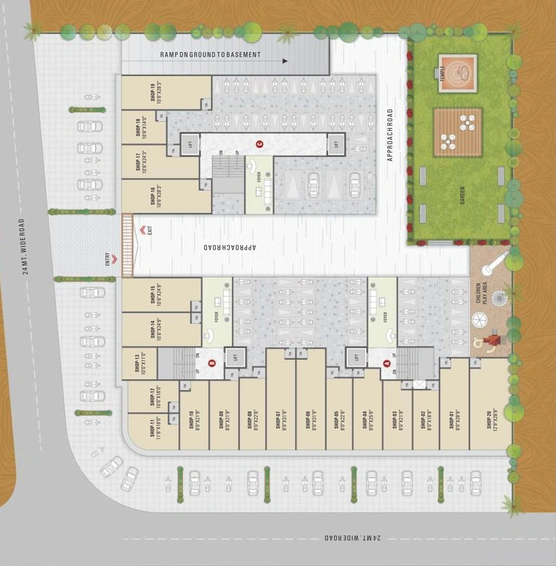 Master Plan of Salasar Icon in Dindoli, Surat - Image 86407