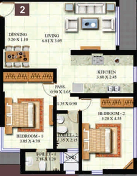 2 BHK Flat in Swaroop Residency in Ghatkopar East, Mumbai - Image 643232