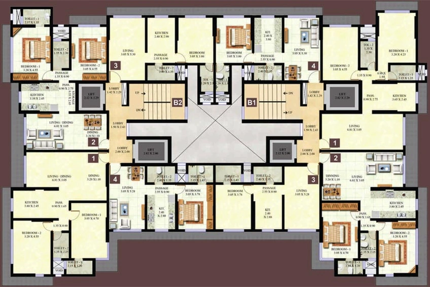 Floor Plan of Swaroop Residency in Ghatkopar East, Mumbai - Image 85067