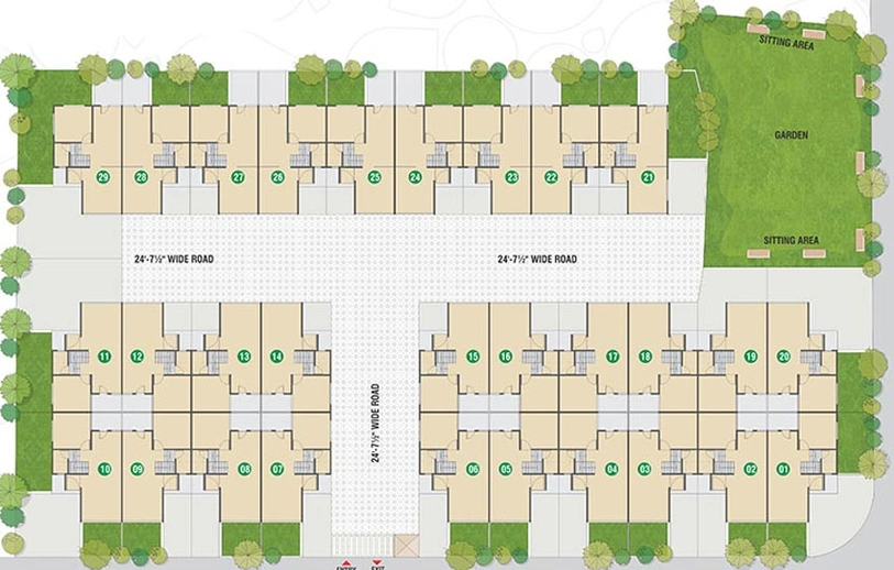 Master Plan of Anushthan Upvan in Lambha, Ahmedabad - Image 85080