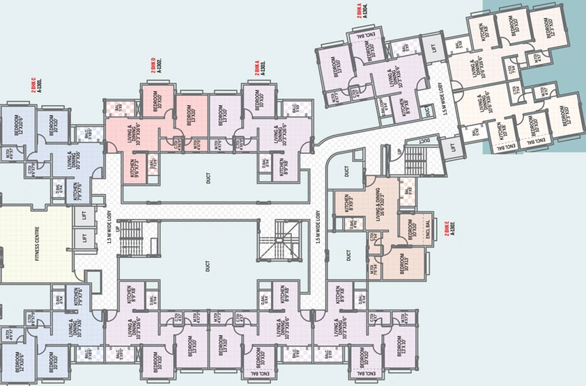 Floor Plan of GK Allure in Ravet, Pune - Image 23488