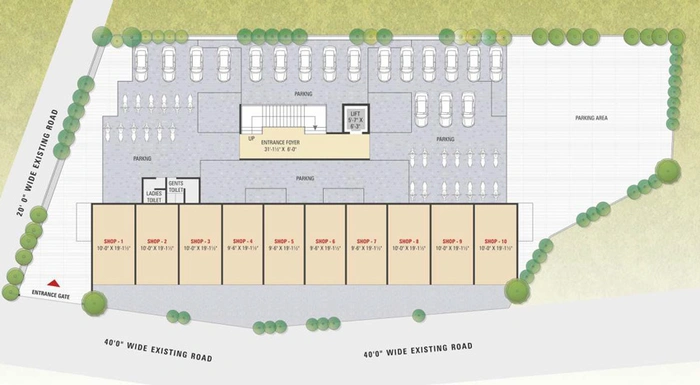 Master Plan of Sai Citron Residency in Bamroli, Surat - Image 86414