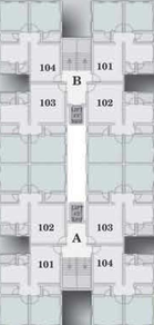 Floor Plan of Omkar Heights in Vastral, Ahmedabad - Image 88756