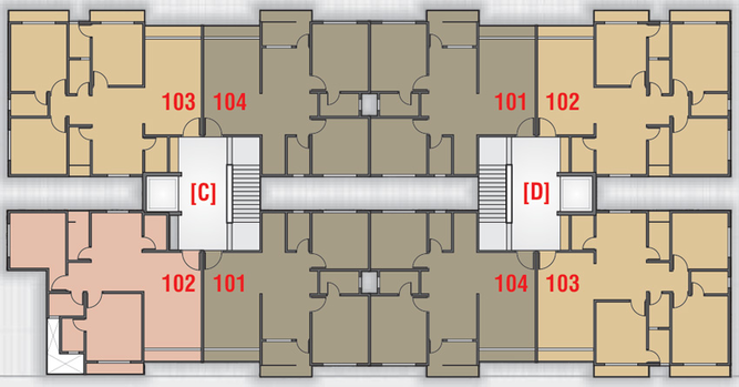 Floor Plan of Amar Bansari Luxuria in Kholvad, Surat - Image 129156