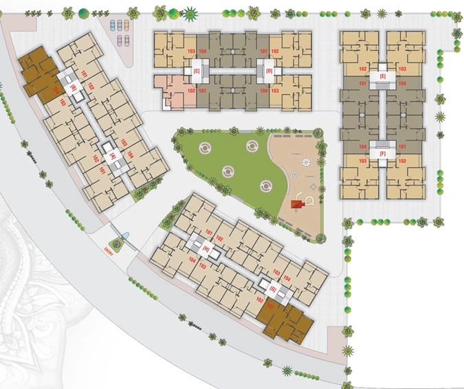 Master Plan of Amar Bansari Luxuria in Kholvad, Surat - Image 129157