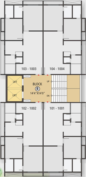 Floor Plan of Anmol Solitaire Vista in Gota, Ahmedabad - Image 85119