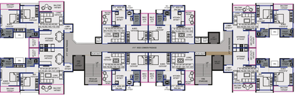 Floor Plan of Siddhidata Seventy Skyway in Ravet, Pune - Image 23525
