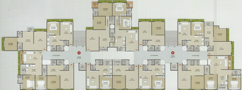 Floor Plan of SR Rudra Palace in Dindoli, Surat - Image 85171