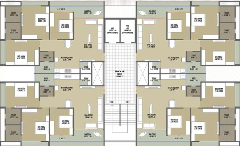 Floor Plan of Golden The Grand Serenity in Nikol, Ahmedabad - Image 88708