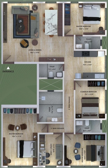 4 BHK Flat in Shagun Residency in Vile Parle West, Mumbai - Image 645784