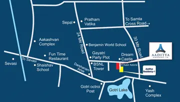 Location of Aaditya Residency 2 - Image 85416