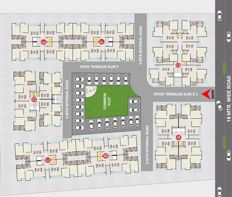 Master Plan of Aaditya Orchid in Bhayli Road, Vadodara - Image 85431