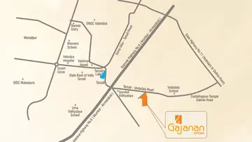 Location of Gajanan Upvan - Image 85462