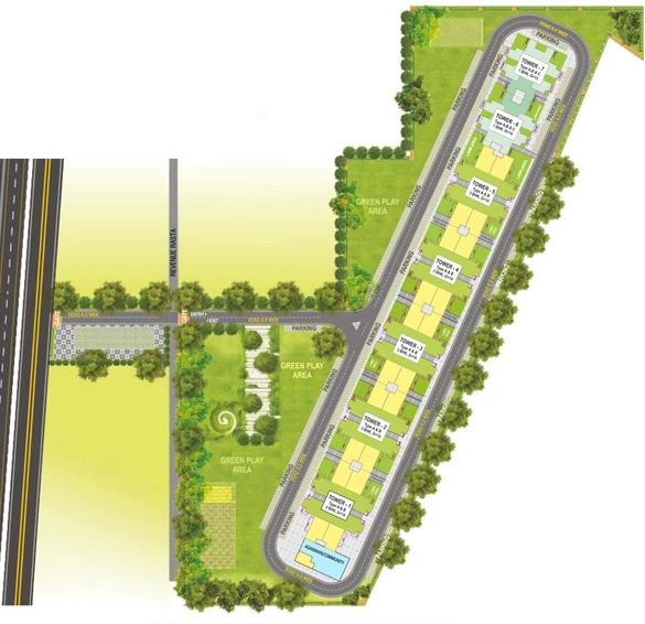 Master Plan of Pyramid Altia in Sector 70, Gurgaon - Image 85485