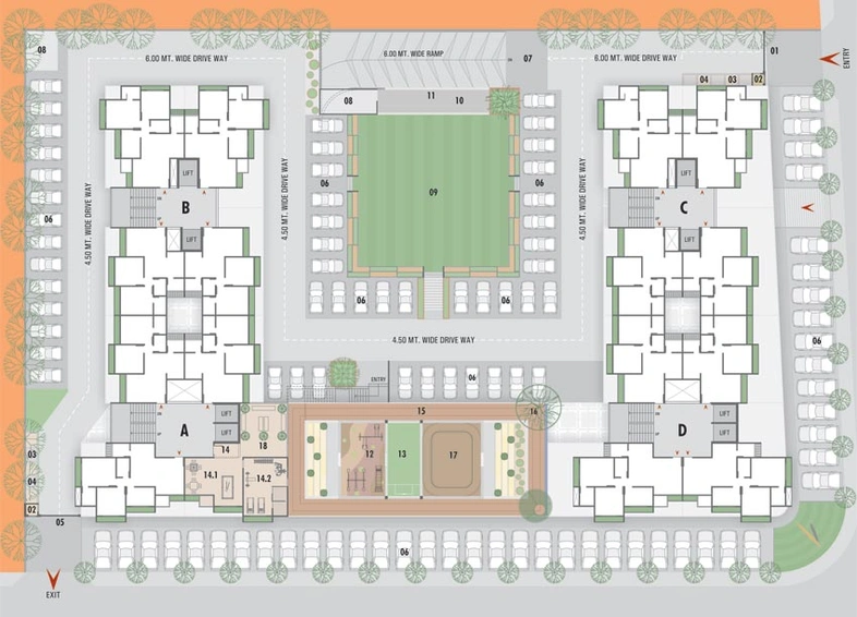 Master Plan of Sun Shela One in Shela, Ahmedabad - Image 85496