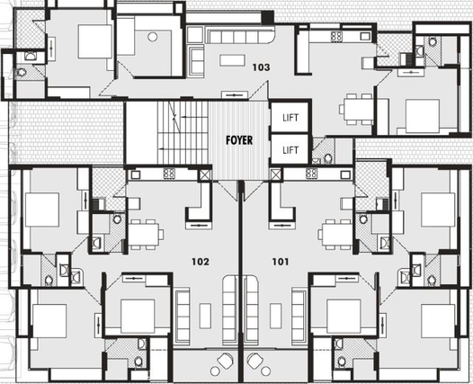 Floor Plan of Sun Centrum in Navrangpura, Ahmedabad - Image 85529