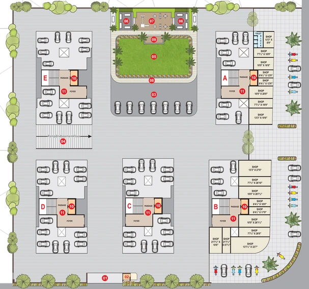 Master Plan of Sai Luxuria in Kosad, Surat - Image 86439