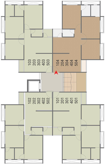 Floor Plan of Siddhipriya Akriti Opulance in Bopal, Ahmedabad - Image 85557