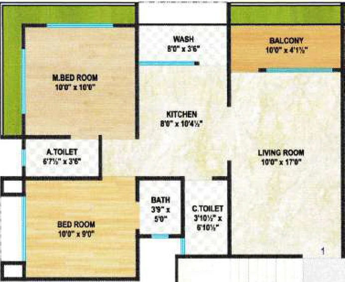 2 BHK Flat in Brahmhans Plaza And Residency in Kamrej, Surat - Image 644984