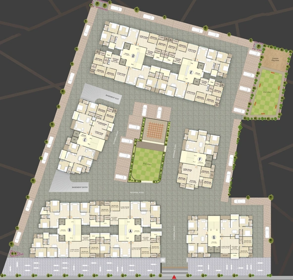 Master Plan of Shine City Homes in Rander, Surat - Image 86455