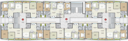 Floor Plan of Shrungal Heaven in Althan, Surat - Image 85844