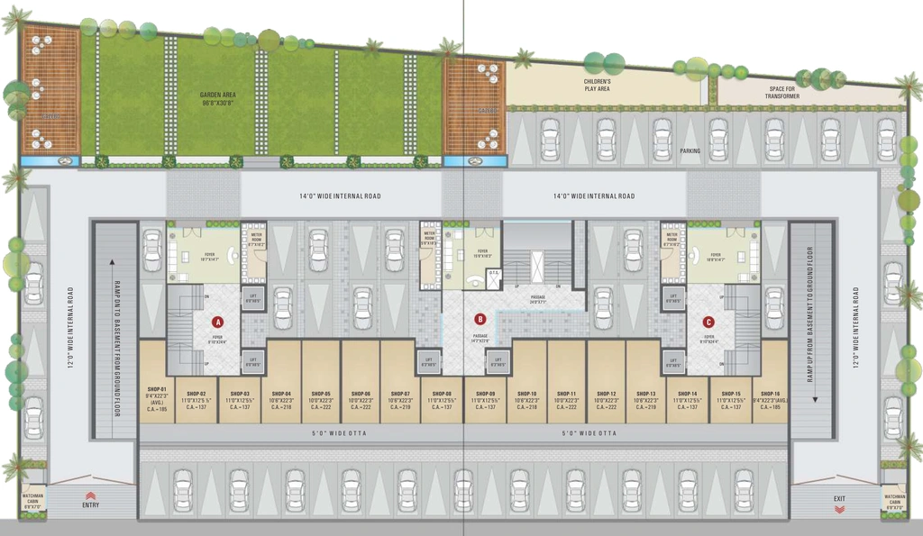 Master Plan of Shrungal Heaven in Althan, Surat - Image 85845