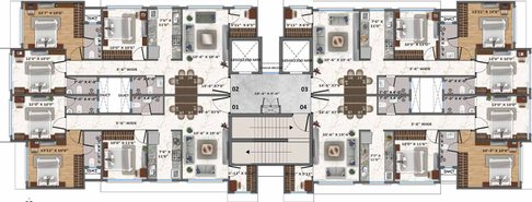 Floor Plan of Aventus Westbrook in Andheri East, Mumbai - Image 85722