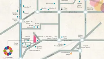 Location of Akshar Aastha Vatika - Image 85601