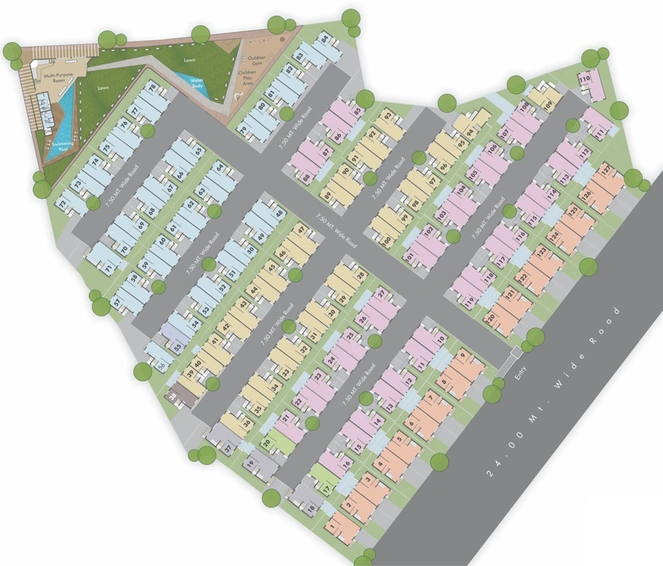 Master Plan of Darshanam Pearl in Tarsali, Vadodara - Image 86167