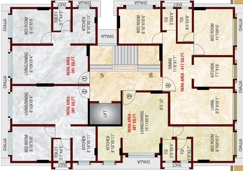 Floor Plan of Quality Victoria in Ghatkopar East, Mumbai - Image 85935