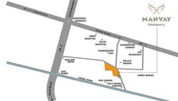Location of Manvay Residency - Image 88016
