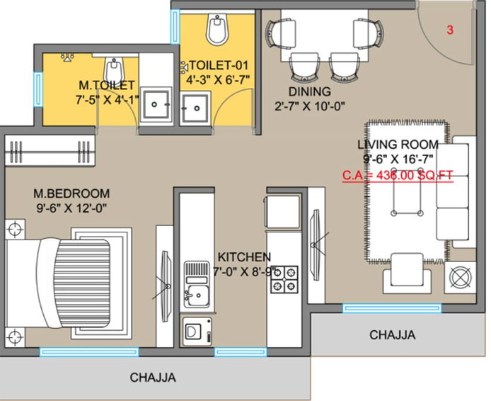 1 BHK Flat in Panache Premiere in Chembur East, Mumbai - Image 735880