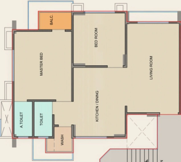 2 BHK Flat in Pinnacle Mulberry Heaven in Sonari, Surat - Image 646392