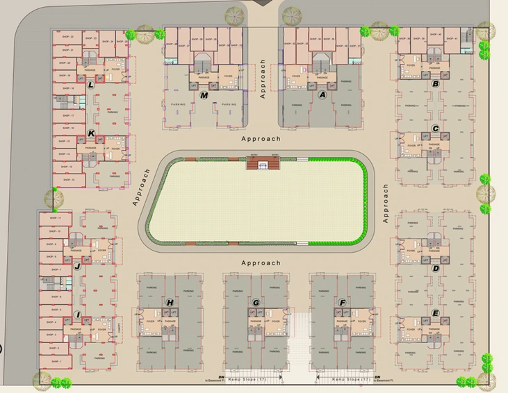 Master Plan of Pinnacle Mulberry Heaven in Sonari, Surat - Image 85972
