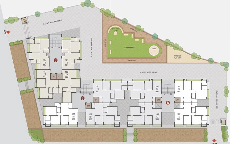 Master Plan of Palladian Greens in Bopal, Ahmedabad - Image 85999