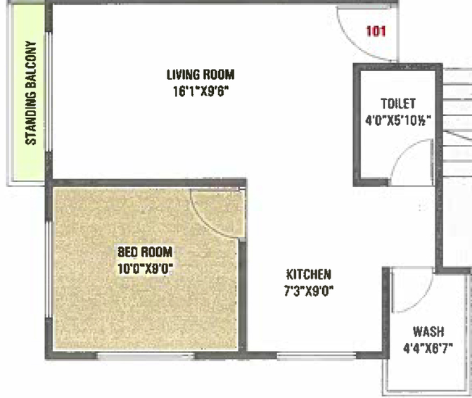 1 BHK Flat in Savani Prayosha Pride in Dindoli, Surat - Image 646597