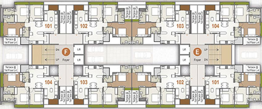 Floor Plan of Shafalya Renown in Shilaj, Ahmedabad - Image 89361