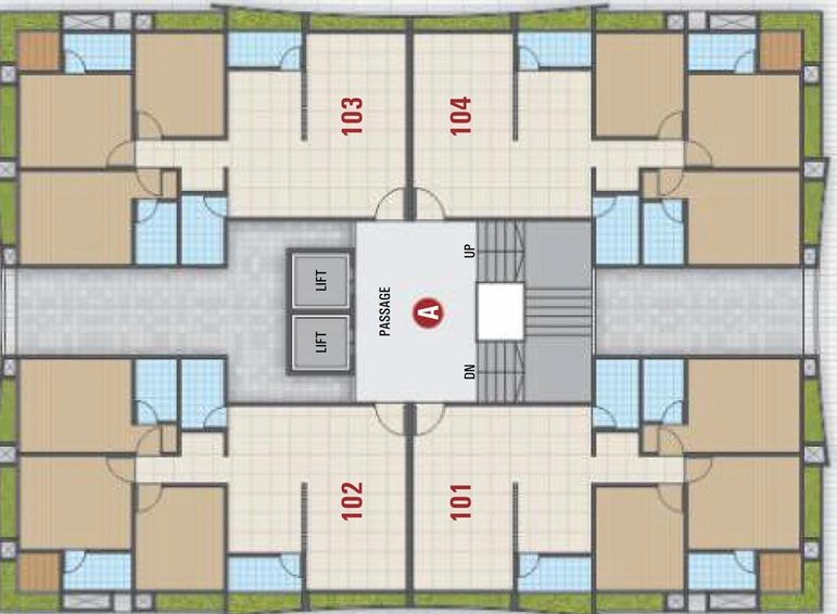 Floor Plan of Shrungal Solitaire in Althan, Surat - Image 97929