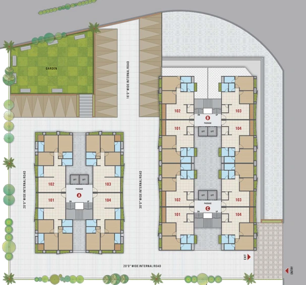 Master Plan of Shrungal Solitaire in Althan, Surat - Image 97930
