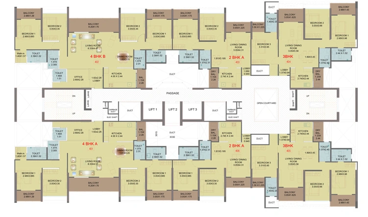 Floor Plan of Skyi Star City in Dhayari, Pune - Image 9724