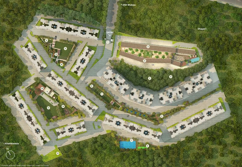 Master Plan of Skyi Star City in Dhayari, Pune - Image 9725
