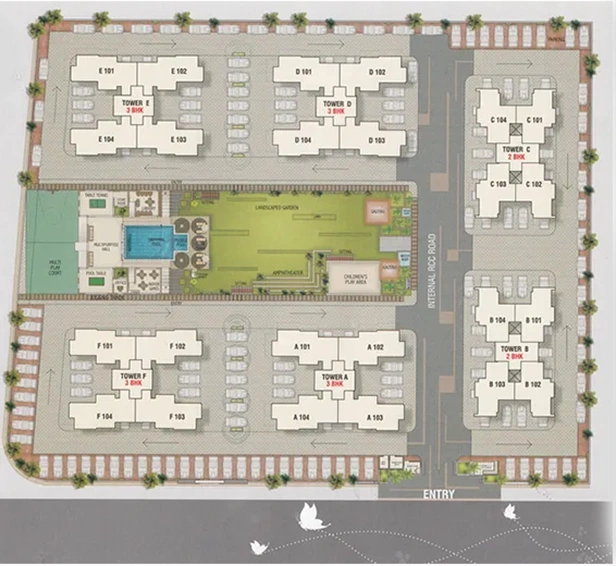 Master Plan of Narayan Essenza in Bhayli Road, Vadodara - Image 86227
