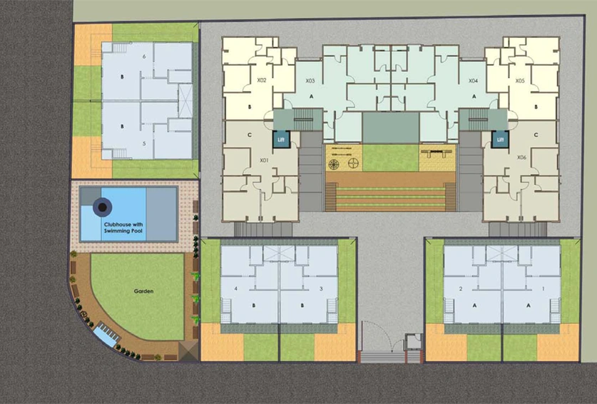 Master Plan of Othello Arham Enclave in Manjalpur, Vadodara - Image 86322